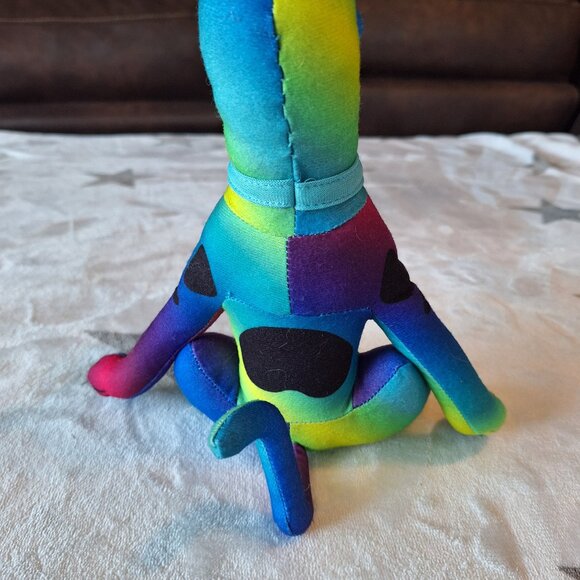 Toy Factory Scooby Doo 9” Rainbow Tie Dye Colorful Stuffed Plush Dog Toy Factory - Picture 8 of 13